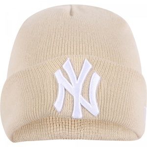 New Era NY Yankees Beige Beanie